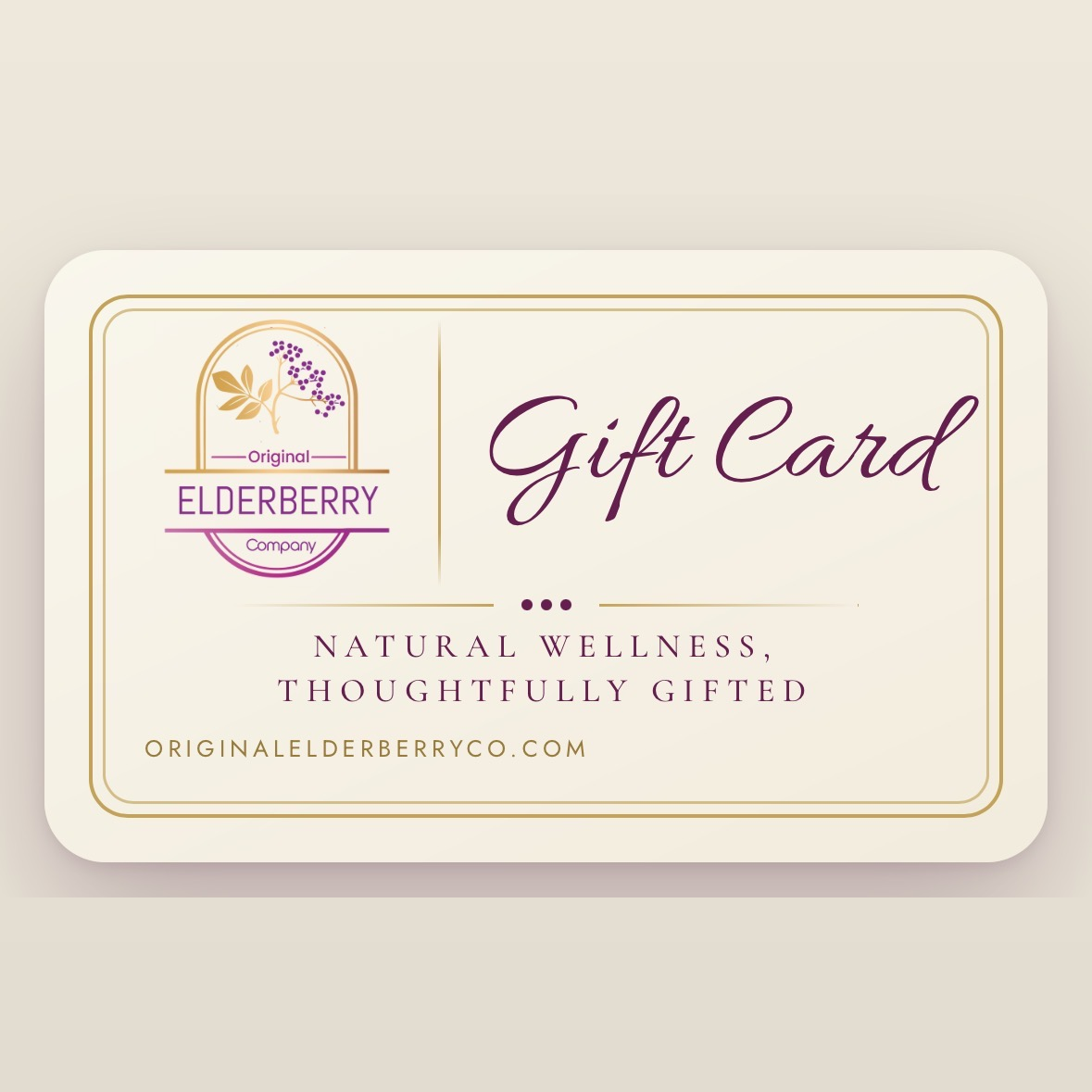 Original Elderberry Co. Gift Card - the tasty way to stay healthy all year round!
